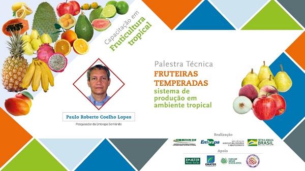 Palestra on-line mostra como produzir fruteiras de clima temperado em ambiente tropical