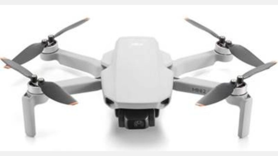 Figura 1: drone DJI Mini 2 utilizado para captura de imagens RGB em experimentos agrícolas; fonte: DJI