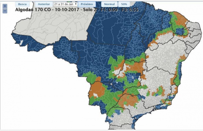 Embrapa adapta Zarc para avaliar riscos na agricultura tropical