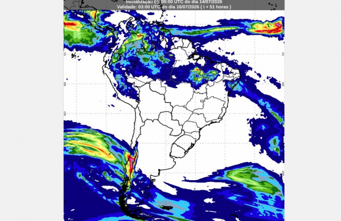 Inmet: previsão do tempo para quarta (15) e quinta-feira (16)