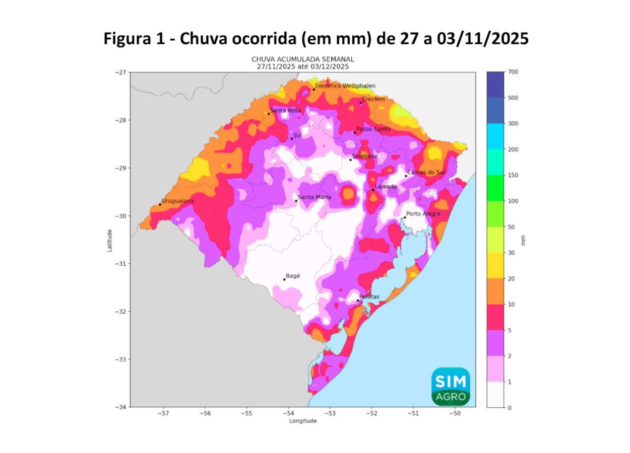 RS Safra 2025/26: baixa umidade pressiona lavouras