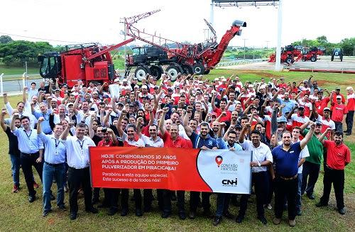 CNH Industrial comemora 10 anos da produção de pulverizadores no Brasil