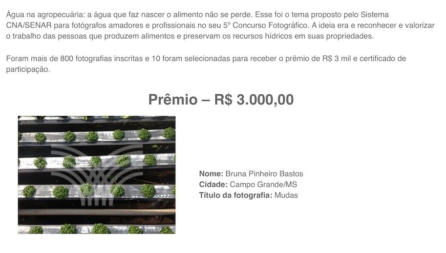 SENAR Brasil divulga vencedores do 5º Concurso Fotográfico