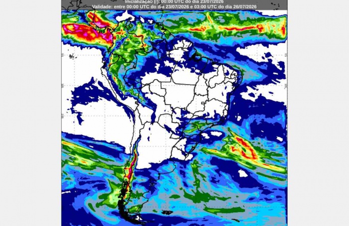 Inmet: previsão do tempo para sexta-feira (24) e sábado (25)