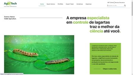 AgBiTech lança espaço digital com informações sobre lagartas e baculovírus