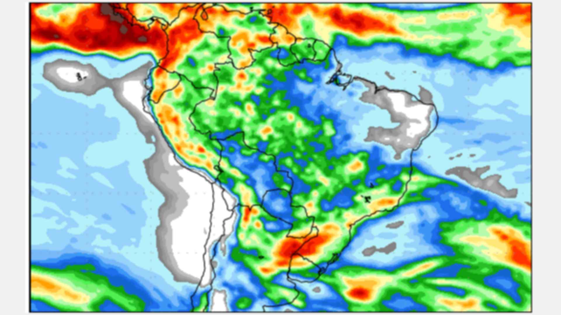 Figura 2: previsão de chuva para a 2ª semana (17-10-2023 a 25-10-2023) - Fonte: GFS