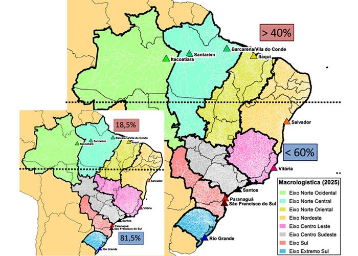 Estudo de macrologística indica obras prioritárias para escoamento agrícola do País