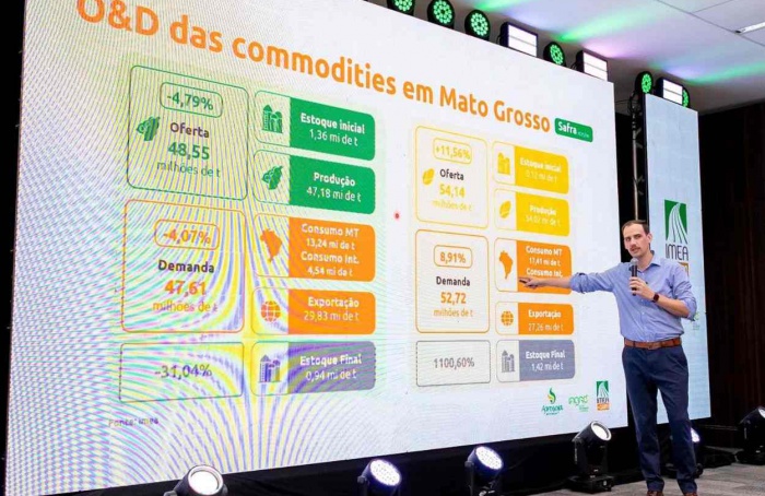Safra de milho 2024/25 bate recorde em MT, aponta Imea