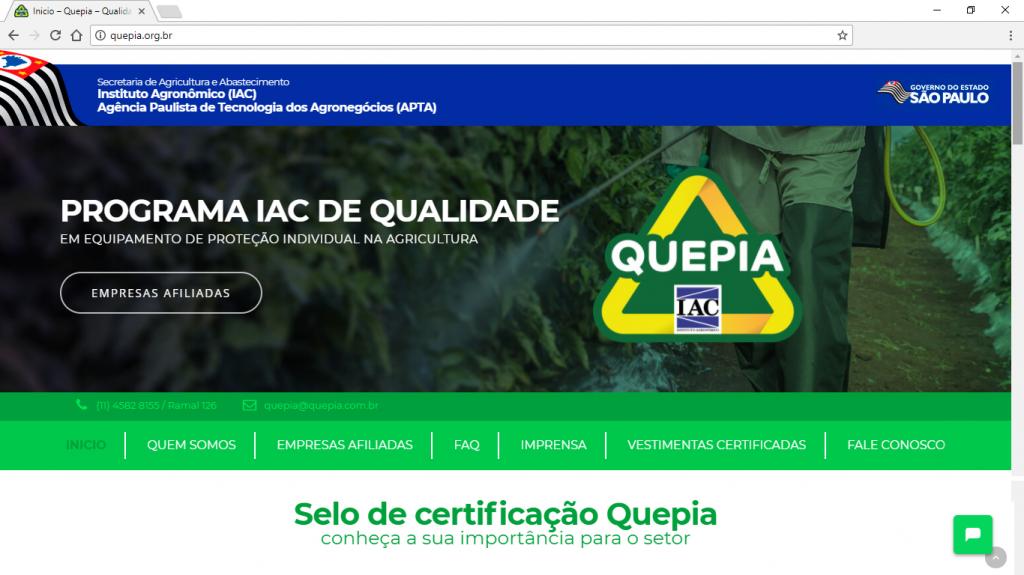 Programa IAC de Qualidade de EPI na Agricultura abre novo site