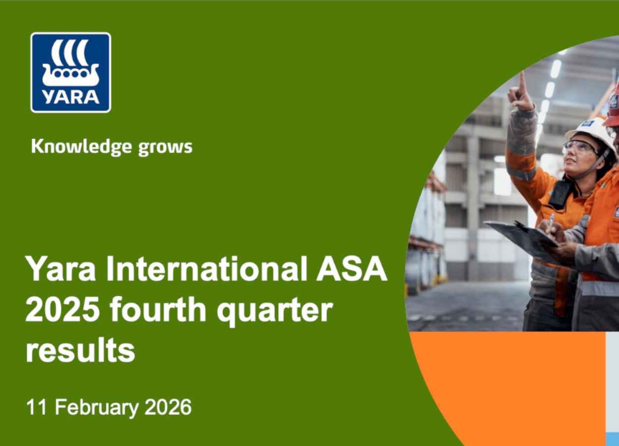 Yara amplia lucro em 2025