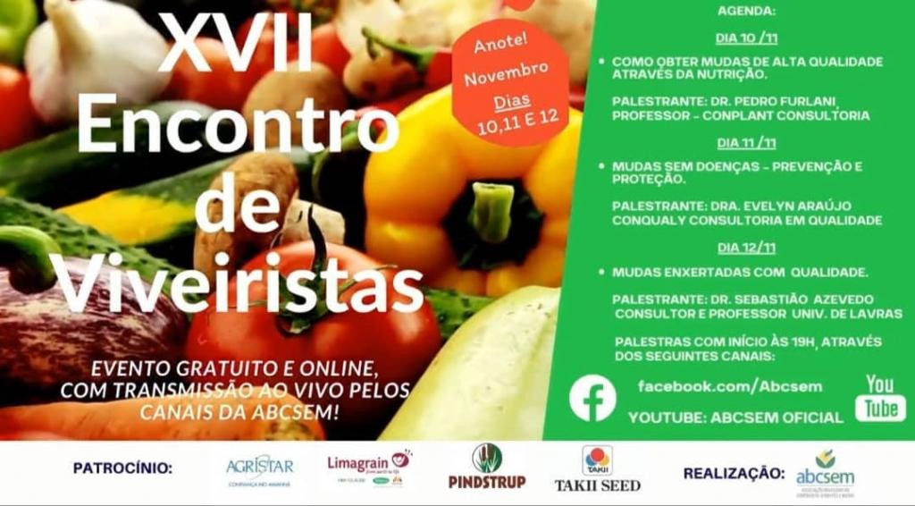 ABCSEM realizará evento online e gratuito sobre produção de mudas de hortaliças