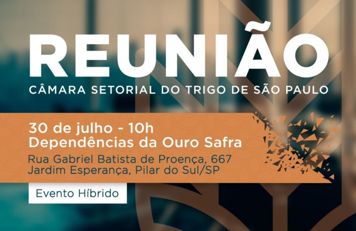 Cadeia do trigo paulista avalia safra no fim de julho