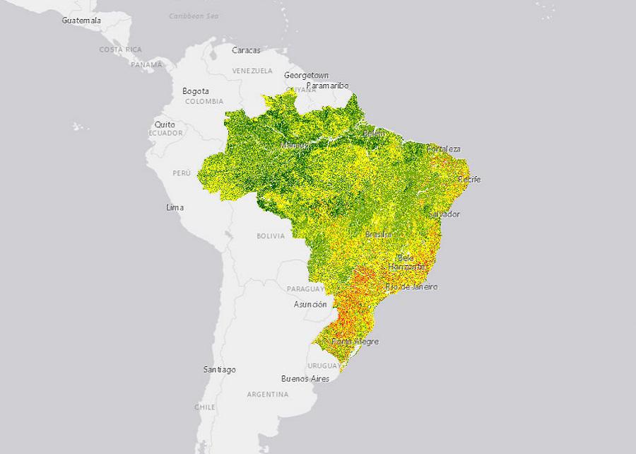 Pesquisadores geram mapas de suscetibilidade e vulnerabilidade dos solos brasileiros à erosão hídrica