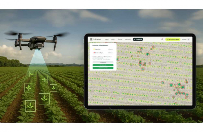 CultiWise lança IA para treinar detecção no campo