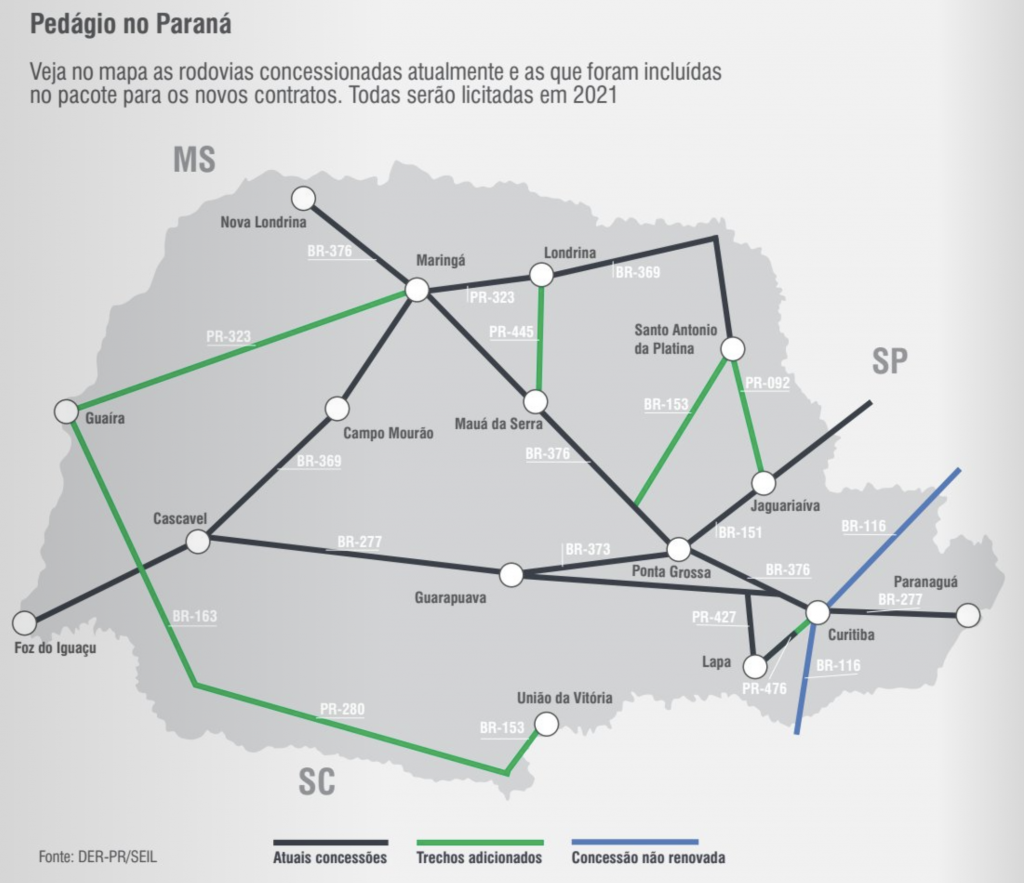 FAEP defende menor tarifa para pedágio no Paraná