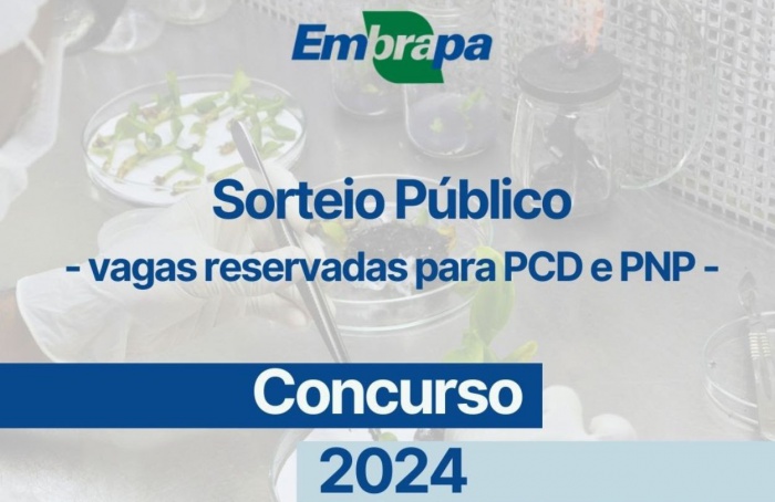 Embrapa realiza sorteio para vagas do Concurso 01-2024