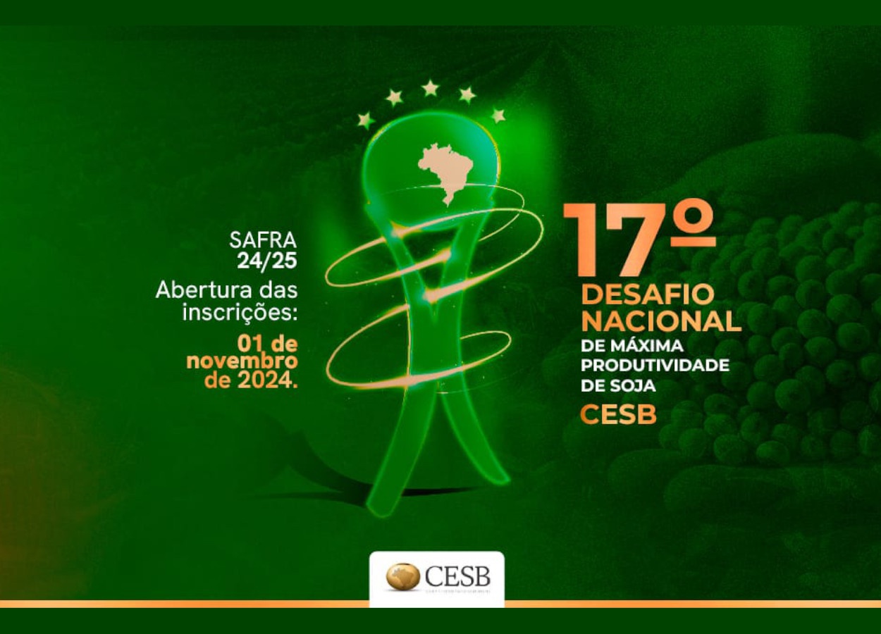 Cesb lança 17º Desafio Nacional de Máxima Produtividade de Soja