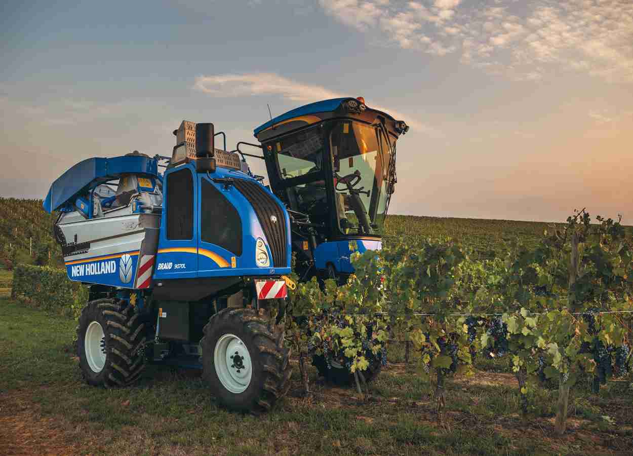 New Holland leva vendimiadora Braud à Sitevinitech 2026
