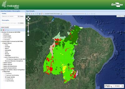 Embrapa lança sistema interativo para consulta e download de mapas e dados do Matopiba