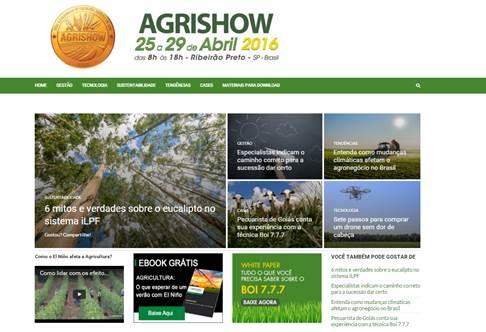 Agrishow 2016 lança novo canal de conteúdo