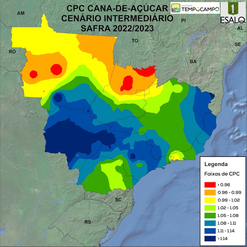 Sistema Tempocampo projeta aumento da safra de cana-de-açúcar em 2022