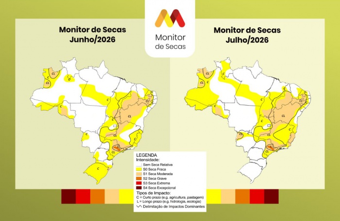 Seca avança e atinge 52% do território brasileiro em julho