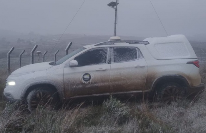 Neve é registrada nas Serras Gaúcha e Catarinense