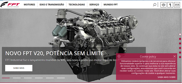 FPT Industrial apresenta novo site