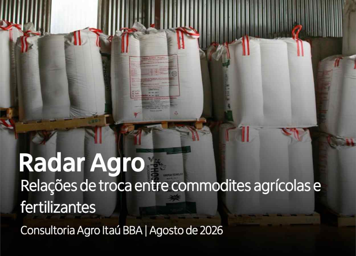 Queda dos fertilizantes melhora relações de troca no campo