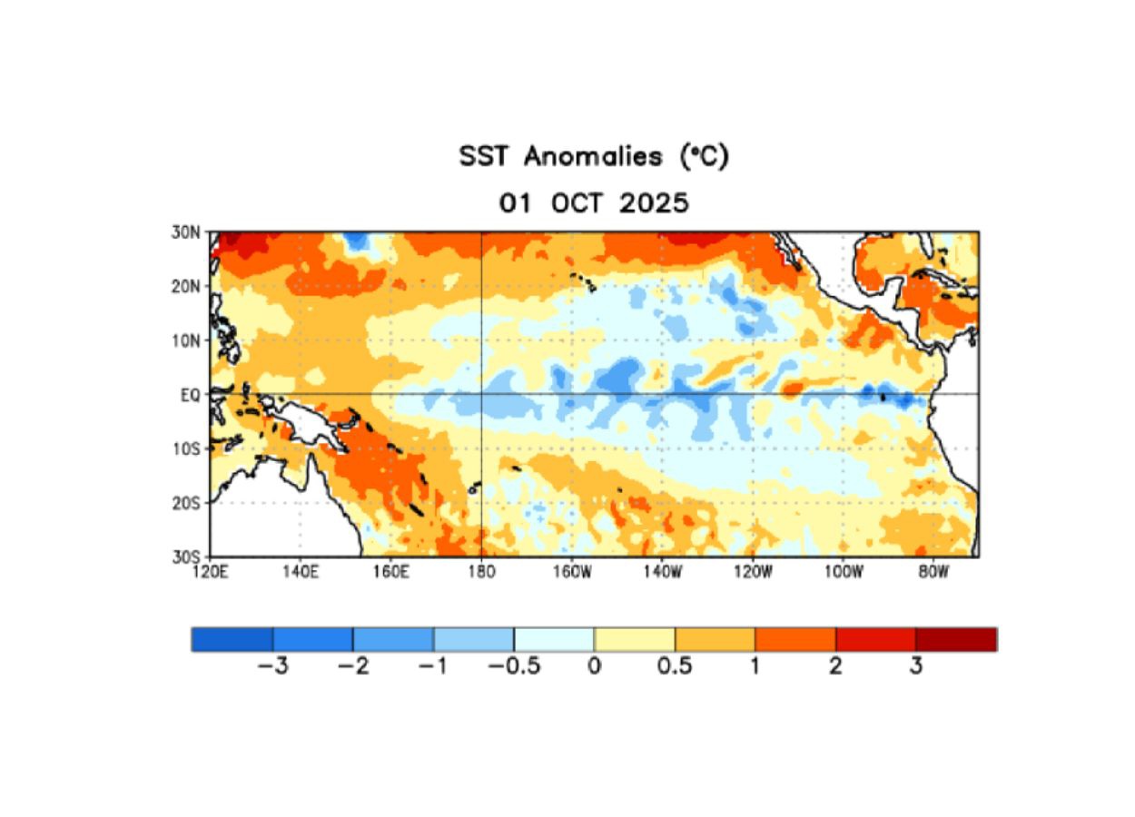 La Niña é confirmada pela NOAA em 2025