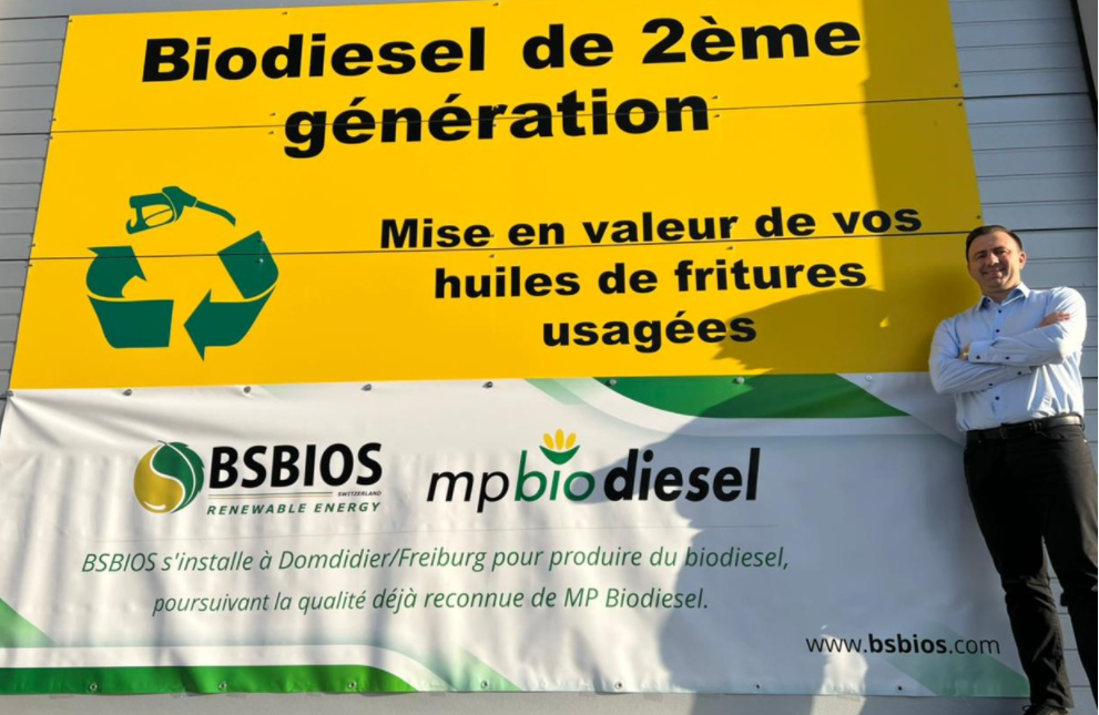BSBIOS investe no mercado europeu de combustíveis renováveis com a aquisição da MP Biodiesel na Suíça