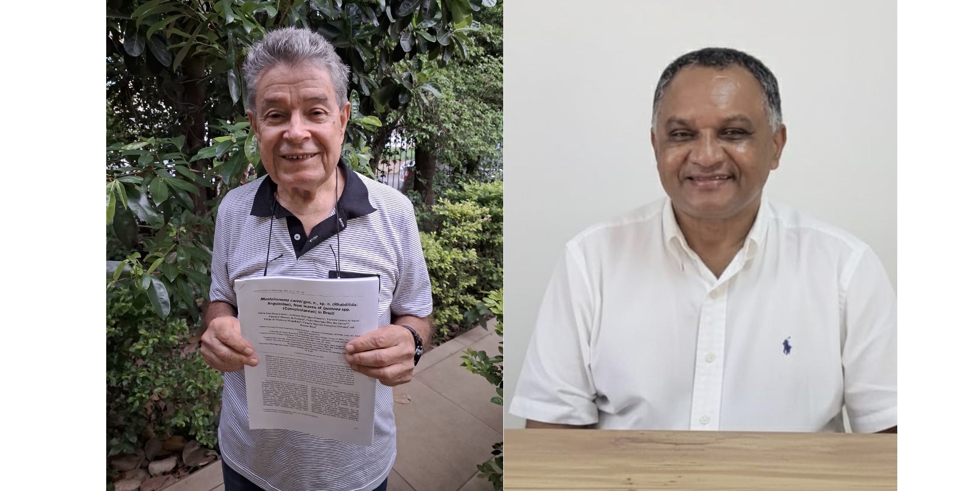 Homenageados: professores&nbsp;Ailton Rocha Monteiro e Juvenil Enrique Cares 