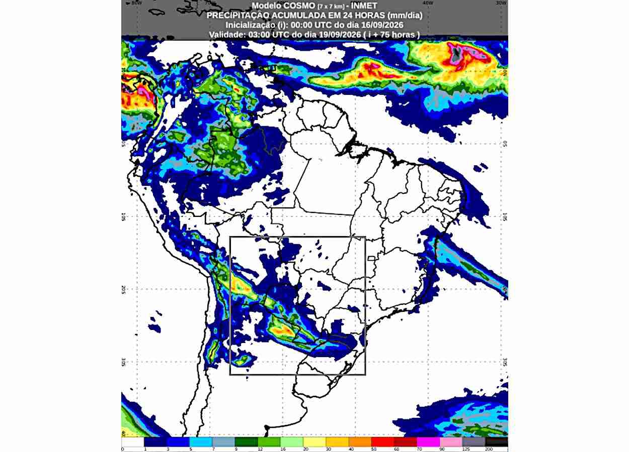 Inmet: previsão do tempo para quinta (17/9) e sexta (18/9)