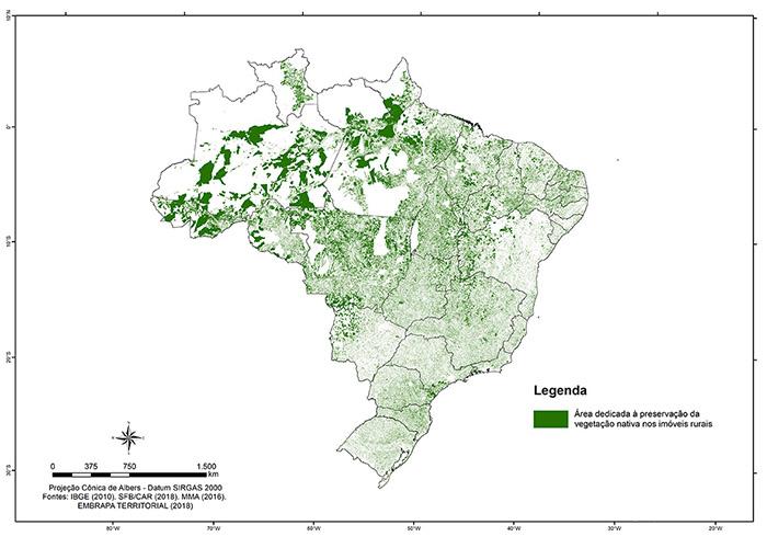 Área rural dedicada à vegetação nativa atinge 218 milhões de hectares