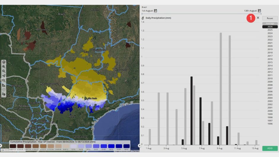 Precipitação em São Paulo