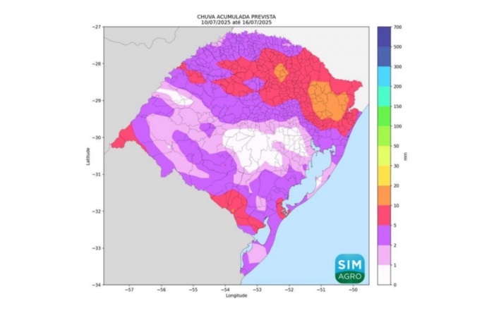 Previsão indica retorno das chuvas ao Rio Grande do Sul