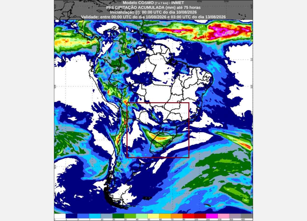 Inmet: previsão do tempo para terça (11) e quarta-feira (12)