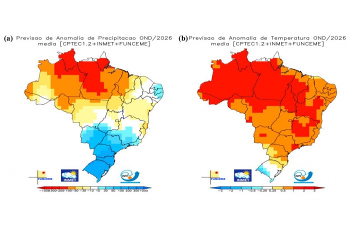 El Niño muito forte deve marcar primavera de 2026 no Brasil
