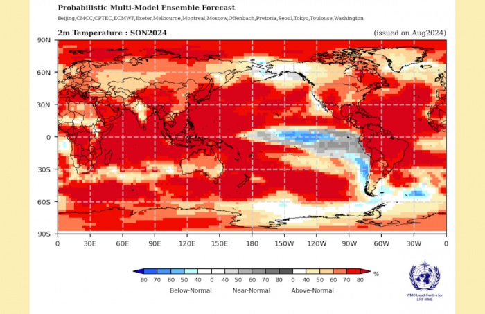 Organização Meteorológica Mundial alerta para La Niña no final de 2024