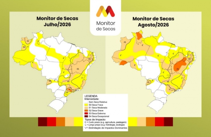 Seca avança no Norte, Nordeste e Centro-Oeste em agosto