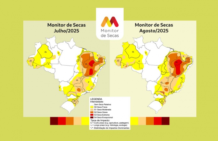 Seca avança e já atinge 58% do território do Brasil