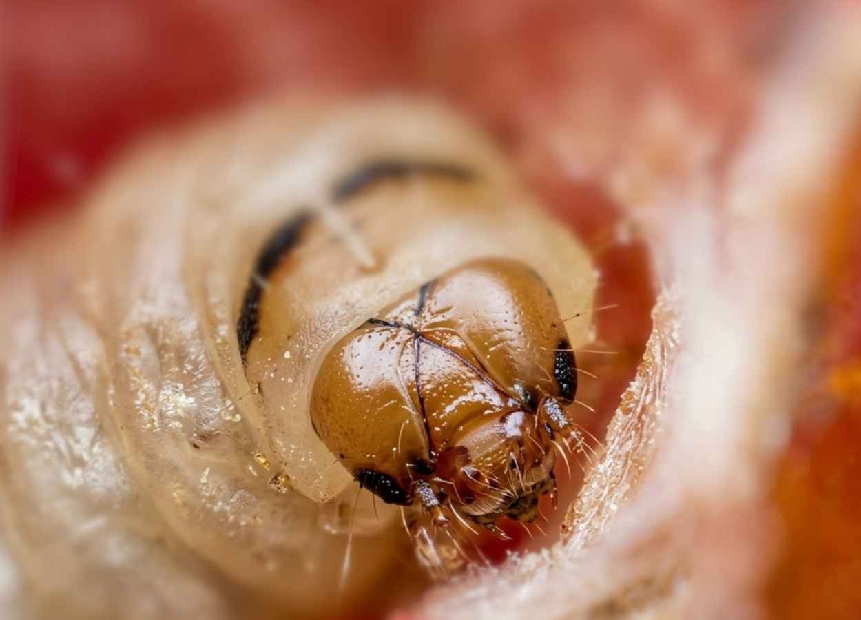 Proteína sensorial de Tuta absoluta liga feromônio e clorpirifós