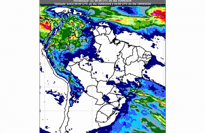 Inmet: previsão do tempo para quarta (16/9) e quinta (17/9)