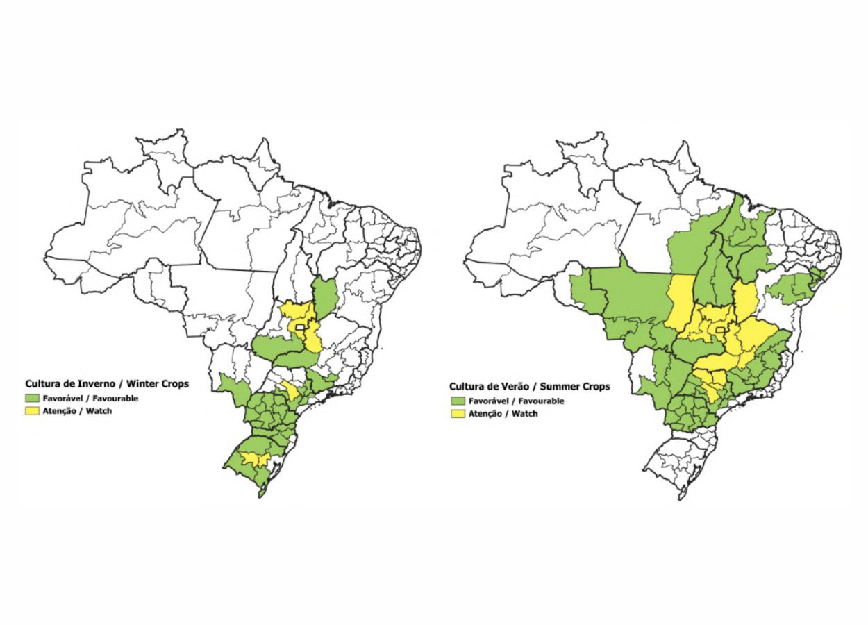 Boletim da Conab aponta impacto do clima nas lavouras em junho
