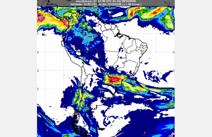 Inmet: previsão do tempo até terça-feira (13/10)