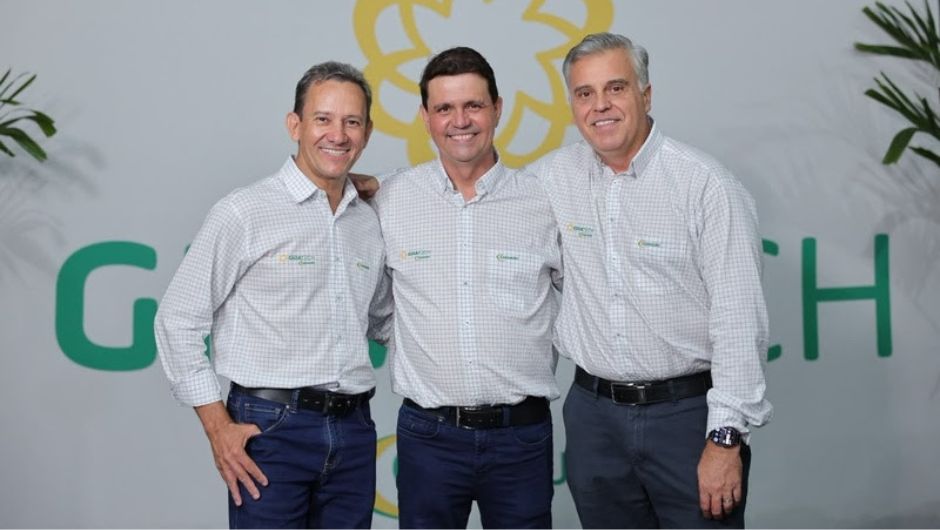 Célio Garcia, Túlio Ribeiro e Marcus Thieme, da Caramuru