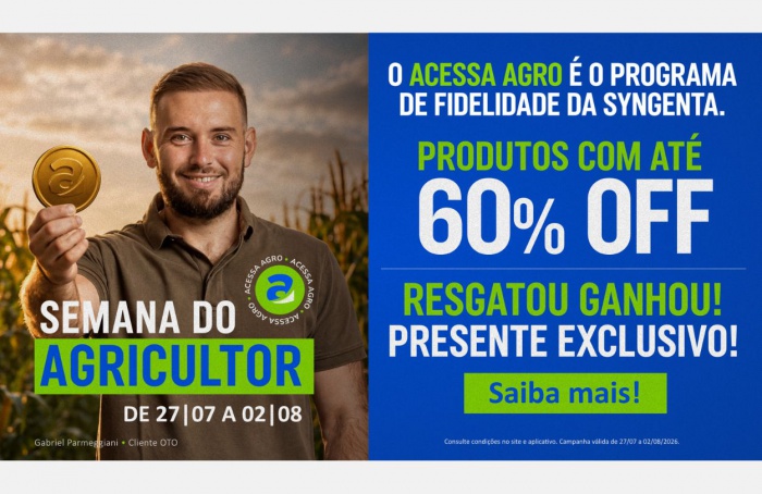 DIA DO AGRICULTOR: Acessa Agro lança campanha com até 60%OFF e presente no resgate!