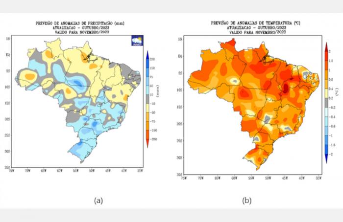 Inmet: como será o clima no Brasil em novembro de 2023