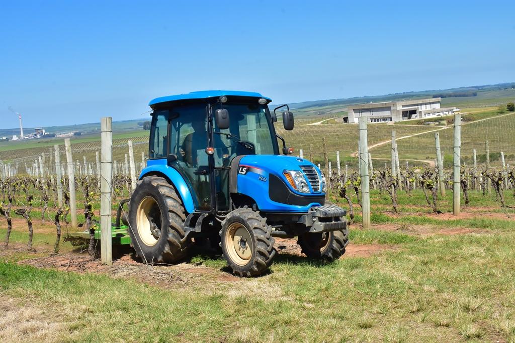 Tractors in the production of grapes for fine wines
