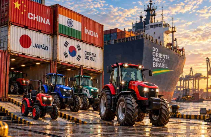 Tratores asiáticos pressionam o mercado brasileiro